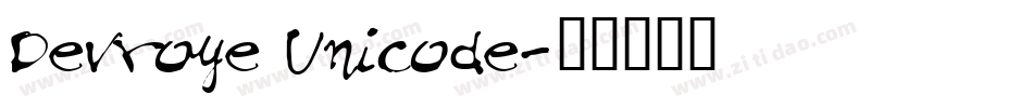 Devroye Unicode字体转换
